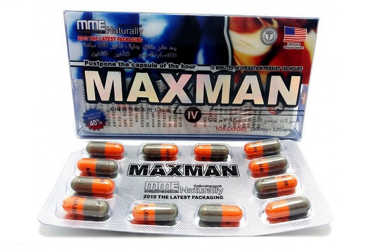 Sản phẩm Maxman giúp tăng cường sinh lý, kéo dài thời gian quan hệ