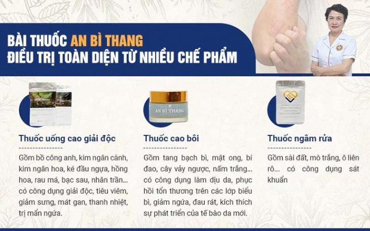 An Bì Thang là bài thuốc độc quyền của Trung tâm Da liễu Đông y Việt Nam