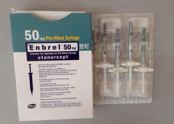 Bác sĩ có thể chỉ định Etanercept 50mg để phối kết hợp với Methotrexate nhằm đạt kết quả tốt 