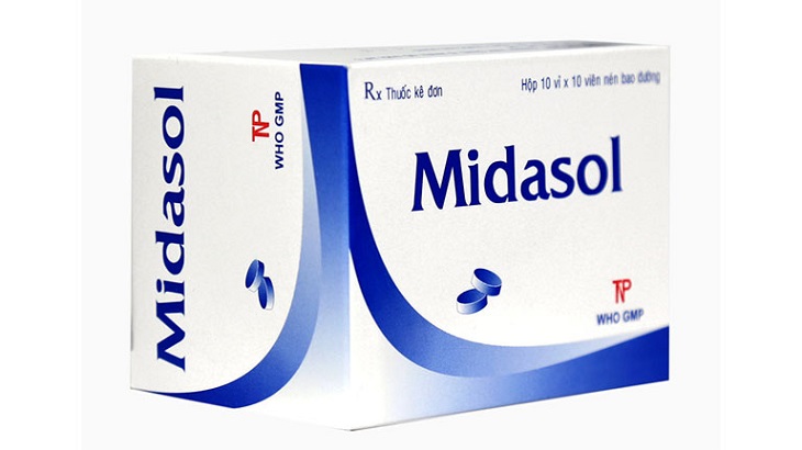 Thuốc chữa viêm đường tiết niệu màu xanh Midasol là thuốc kê đơn
