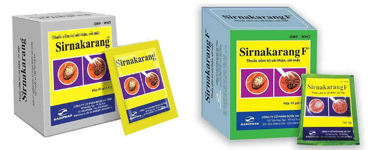 Sirnakarang được bào chế dưới dạng cốm hạt