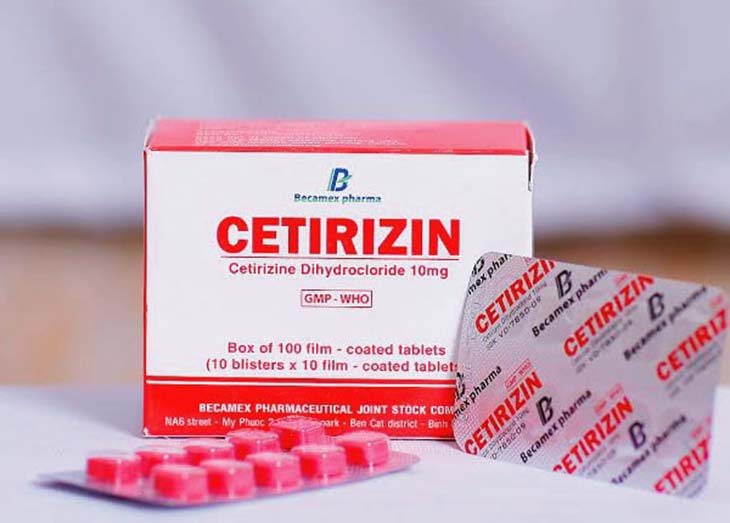 Thuốc chữa mề đay Cetirizin