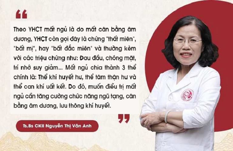 Bác sĩ Nguyễn Thị Vân Anh nói về các thể bệnh mất ngủ