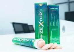 Zextor được bào chế ở dạng viên sủi tan nhanh trong nước giúp tăng tốc độ hiệu quả