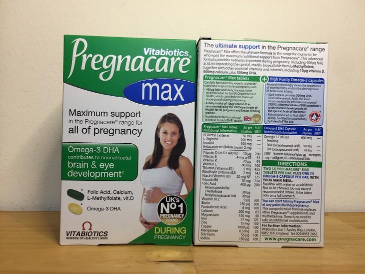 Pregnacare Max sẽ bổ sung thêm vitamin và dưỡng chất thiết yếu cho bà bầu