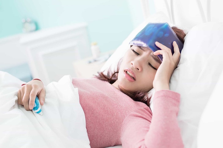 Tình trạng đau đầu sốt có thể bắt nguồn từ bệnh cảm lạnh