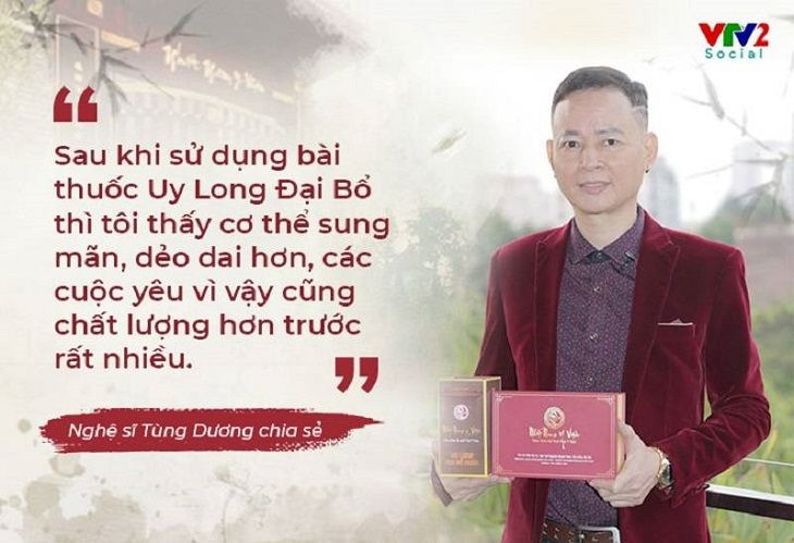 Nghệ sĩ Tùng Dương chia sẻ về bài thuốc Uy Long Đại Bổ