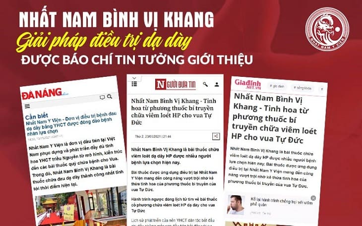 Báo chí đưa tin bài rầm rộ về Nhất Nam Bình Vị Khang