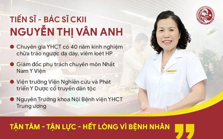 Bác sĩ Nguyễn Thị Vân Anh đã có nhiều năm kinh nghiệm trong điều trị bệnh lý về dạ dày