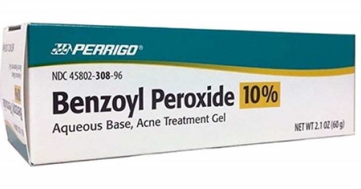 Benzoyl Peroxide có chứa hàm lượng lần lượt là 2.5% và 5%