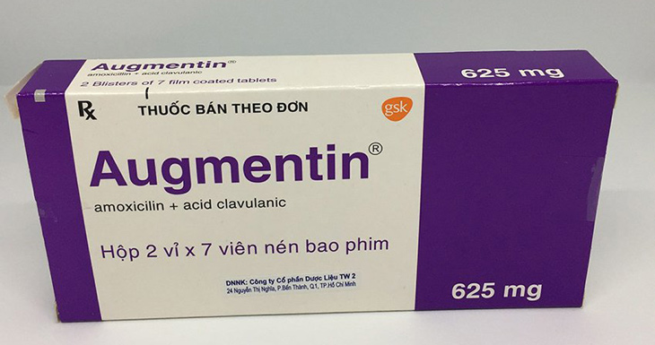 Augmentin sử dụng cho trường hợp nhiễm khuẩn nhẹ