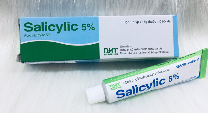 Acid Salicylic là một thành phần thường thấy trong các loại thuốc trị mụn trứng cá