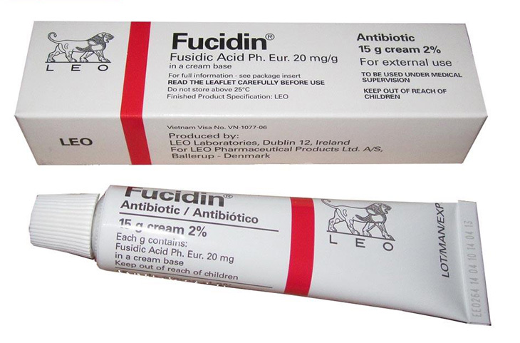 Thành phần chính của thuốc Fucidin là axit fusidic