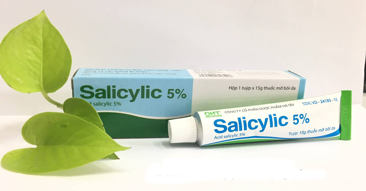Thuốc bôi có chứa thành phần acid salicylic kháng viêm, diệt khuẩn
