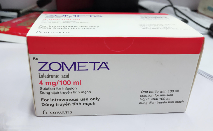 Zoledronic acid (Zometa) là thuốc truyền qua tĩnh mạch