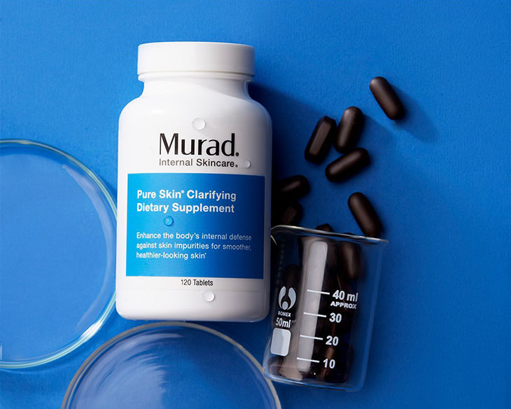 Murad Pure Skin Clarifying là thực phẩm chức năng hỗ trợ cải thiện mụn ẩn trên da