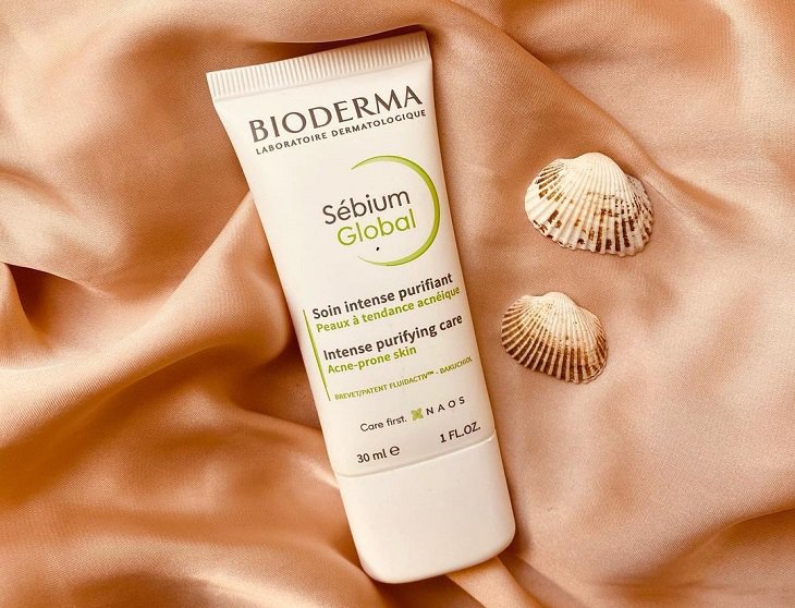 Bioderma Sebium Global Cream trị mụn đầu đen ở trán hiệu quả