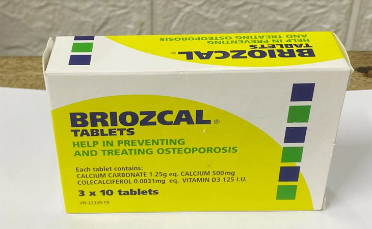 Thuốc bổ sung canxi và vitamin D3 Briozcal 