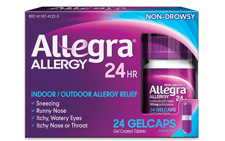 Allegra Allergy thuộc nhóm kháng Histamin có thể dùng cho người lớn và trẻ em trên 12 tuổi