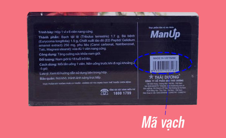 Mã vạch sản phẩm sinh lý nam ManUp