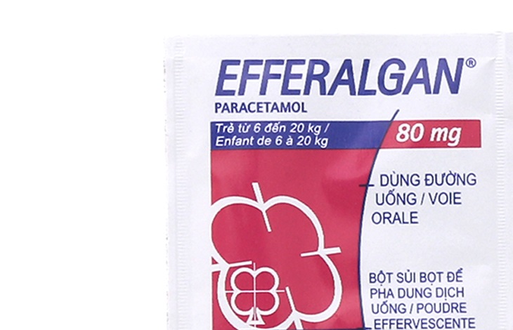 Trẻ có cân nặng từ 6-20kg có thể sử dụng thuốc Efferalgan 80mg