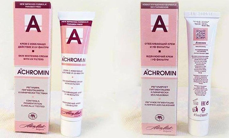 Kem trị nám Achromin hiện được bán với giá khoảng từ 80.000 - 180.000 đồng/tuýp