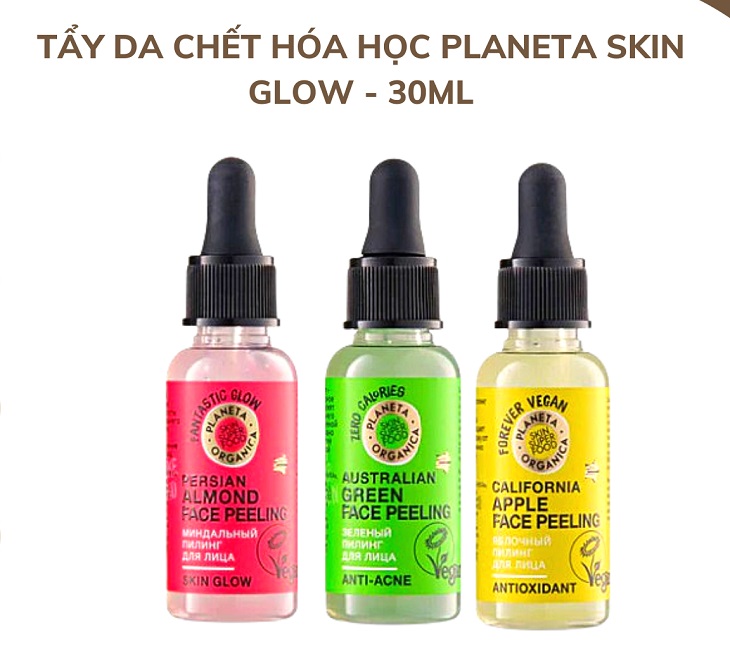 Sản phẩm peel nám Planeta Organica Almond Face Peeling Skin Glow