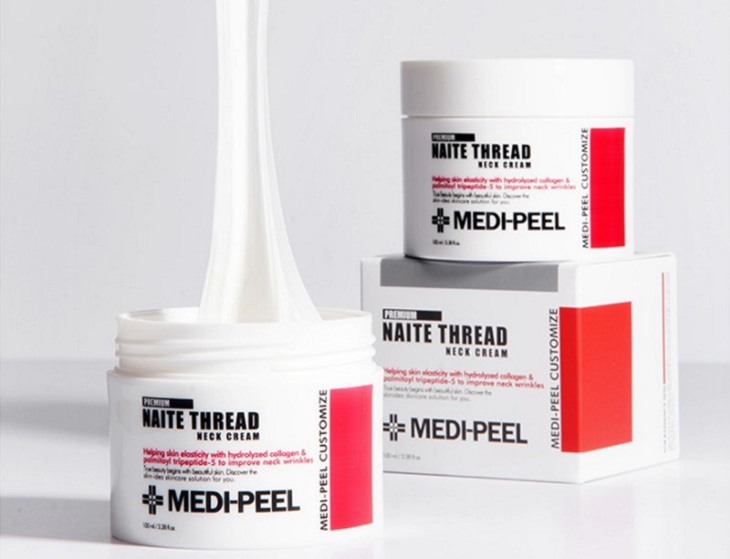 Chống lão hóa da cổ với Medi Peel Naite Thread Neck Cream