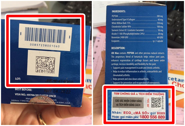 Mã QR và tem chống hàng giả của sản phẩm