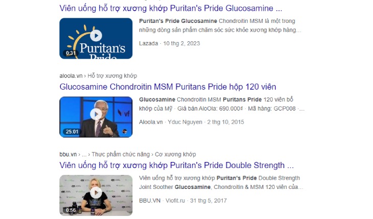 glucosamine puritan’s pride
