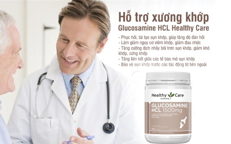 Viên uống bổ khớp Healthy Care Glucosamine HCL 1000mg mang đến nhiều lợi ích cho sức khỏe người dùng