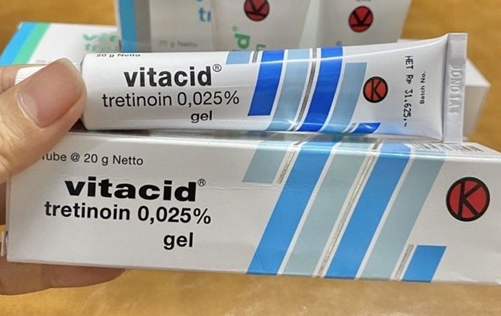 Thuốc trị mụn Tretinoin Vitacid 0.05%