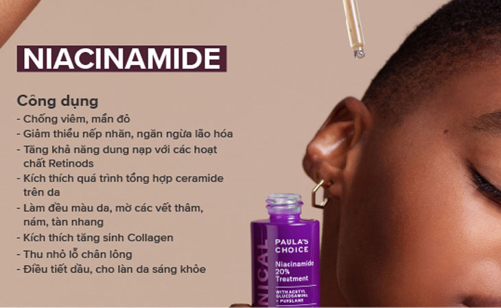 Niacinamide mang tới nhiều công dụng tốt cho làn da