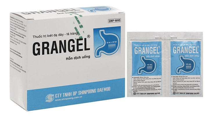 Grangel là thuốc đau dạ dày dạng sữa được sản xuất tại Việt Nam